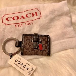 Coach Mini Signature Keychain